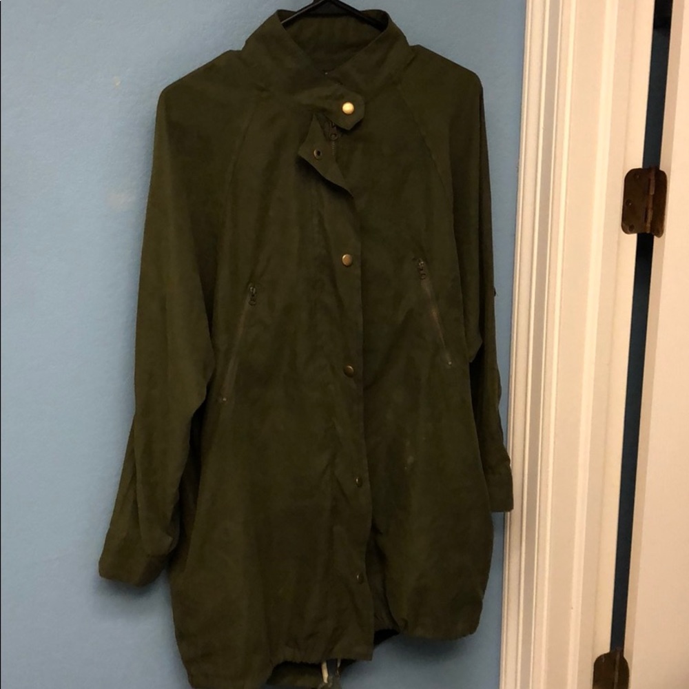 brandy melville army green jacket!
